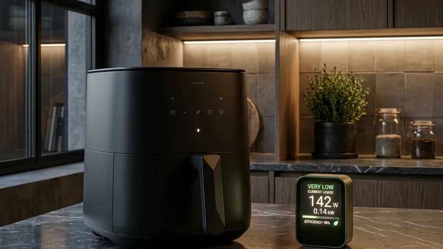 Airfryer sähkönkulutus: Laskin erot, eurot ja mikroaaltouunin ylivallan